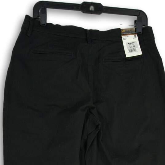 NWT Lee Womens Black All Day Straight Leg Mid-Rise Ankle Pants Size 10 image number 4