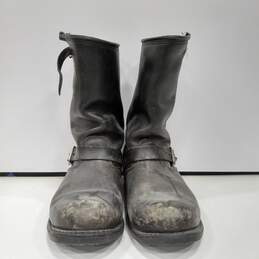 Men's Black Leather Boots Size 11