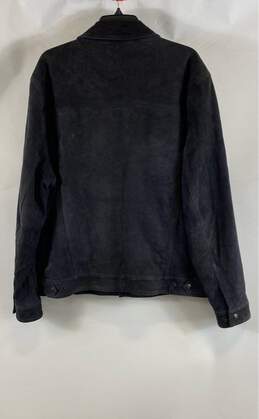 Robert Graham Men's Black Goatskin Suede Jacket- XL alternative image