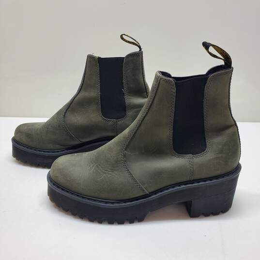 Dr. Martens Rometty Green Ankle Boots Size 9 image number 1