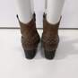 Women's Slater Brown Leather Western Boots Size 9M image number 2