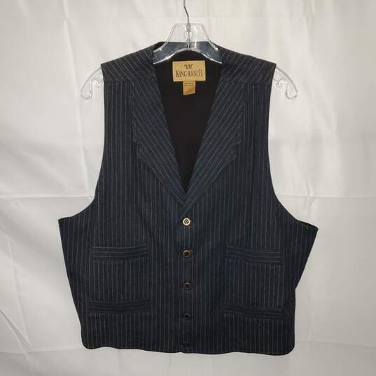 King Ranch Cotton Button Up Vest Size L image number 1