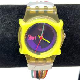 Designer Swatch Multicolor Lobster Clasp Quartz Analog Wristwatch