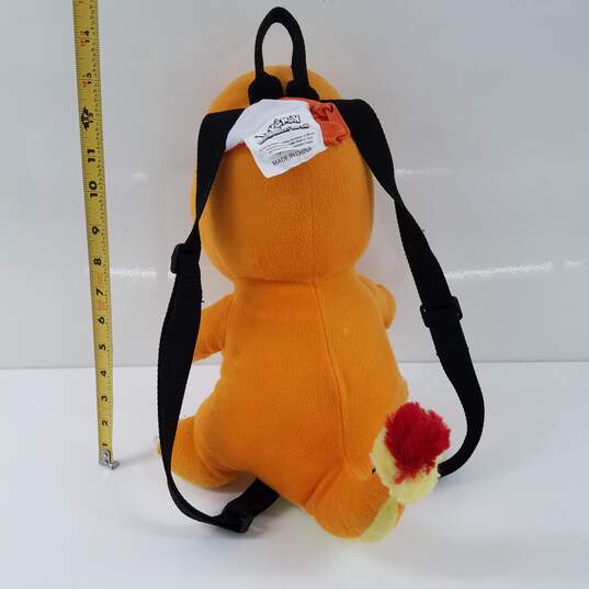 2016 Charmander Youth Character 100% Polyester Plush Backpack Approx. 14 In. H image number 2