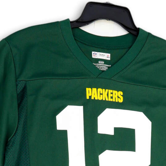 Mens Green Bay Packers Aaron Rodgers #12 Pullover Football Jersey Size M image number 3