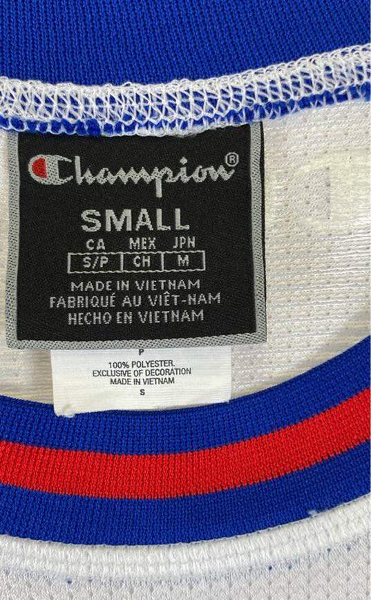 Champion Mens White #100 Scoop Neck Sleeveless Pullover Tank Jersey Size S image number 5