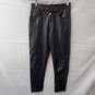 Roberto Cavalli Black Leather Pants Size M image number 1