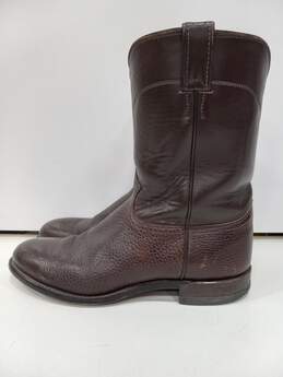 Justin Men's Brown Leather Boots Size 11 alternative image