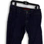 Womens Blue Denim Medium Wash Pockets Regular Fit Straight Jeans Size 4 image number 3