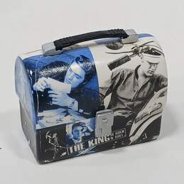 Elvis The King of Rock N' Roll Salt and Pepper Shakers in Tin Lunch Box alternative image
