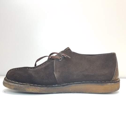Clarks Originals Men's Desert Trek Suede Shoes, Brown Size 9 image number 2