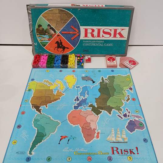 Vintage Parker Brothers Continental Game "Risk" Board Game image number 1