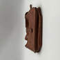 Womens Brown Leather Bag Charm Adjustable Strap Inner Pockets Crossbody Bag image number 3