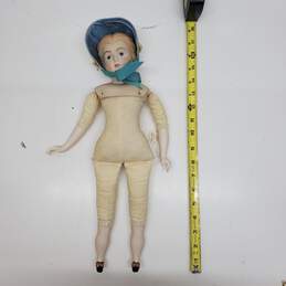 Vintage Artist Signed Porcelain Doll Mercer Girl by Goodie Bennet 1967 alternative image