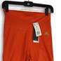 NWT Womens Orange Elastic Waist Pull-On Cropped Legging Size Small image number 3