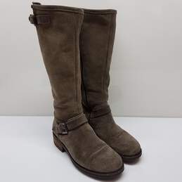 La Canadienne Women’s Caleb Stone Oiled Leather Suede Fleece Lined Boot Size 7.5