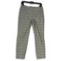 Lafayette 148 New York Womens Black White Plaid Pull-On Ankle Pants Size 4 image number 1