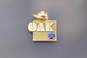 10K Gold Blue Sapphire Accent OAK Service Pendant 1.2g image number 5