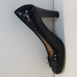 Michael Kors Tiara Pump Sequin Women Black Size 8.5 alternative image