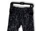 Womens Black Animal Print Pull-On Activewear Cropped Leggings Size Small image number 3