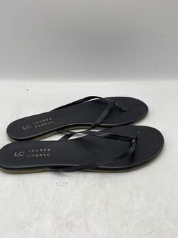 Womens Valencia Black Slip On Flip Flop Sandals Size 7 W-0530076-E