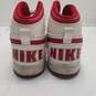 Nike Big Nike High White, Gym Red Sneakers 336608-160 Size 10.5 image number 5
