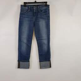Joe's Women Blue Cuffed Jeans Sz 28