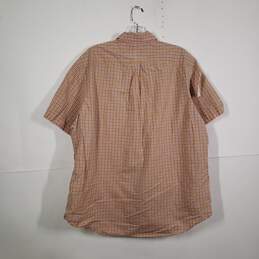 Mens Plaid Regular Fit Short Sleeve Collared Button-Up Shirt Size XL alternative image