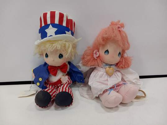 Applause Enesco Precious Moments Uncle Sam & Jeannie Dolls image number 1