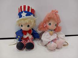 Applause Enesco Precious Moments Uncle Sam & Jeannie Dolls