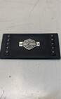 Harley & Davidson Black Leather Checkbook Cover - Size One Size image number 1