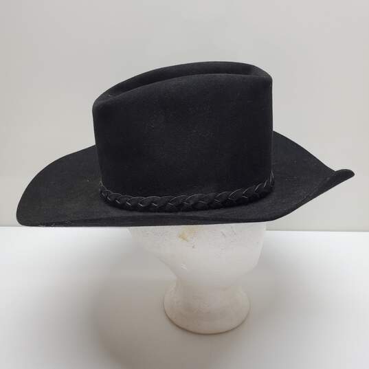 Stetson Cowboy Hat Black 4x Beaver Fur-Based Felt Leather image number 3