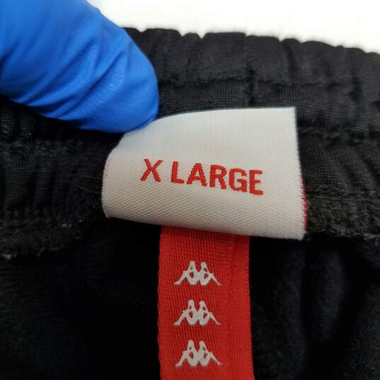 Kappa Women's Black Logo Joggers Athletic Pants Size XLarge image number 4