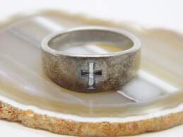 James Avery 925 Sterling Silver Cut Out Cross Band Ring 5.4g