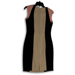 Womens Multicolor Sleeveless Round Neck Back Zip Sheath Dress Size 2 alternative image