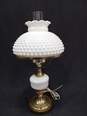 Vintage Milk Glass Hobnail Table Lamp image number 1