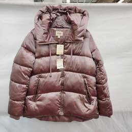 NWT A.N.A WM's Quilted Dust Pink Puffer Hooded Parka Size SM