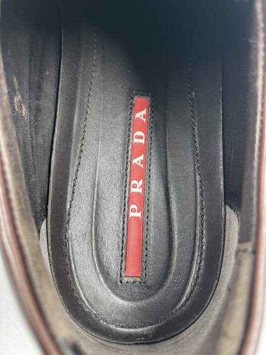 Authentic Prada Leather Sneakers M 9 image number 8