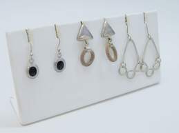 Artisan Sterling Silver Geometric Earrings Variety 18.7g alternative image