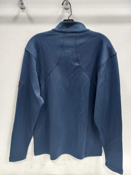 Nike Golf Blue 1/4 Zip Pullover Sweater Men's Size M image number 3
