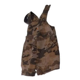 Baby Brown Camouflage Sleeveless Pockets One Piece Overalls Size 9M alternative image