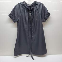 BCBGMAXAZRIA Belted Faux Leather Mini Dress Sz M