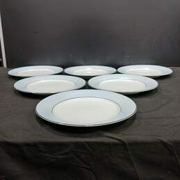 Set of 6 Noritake 5533 Bluedale Dinner Plates