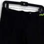 Womens Black Green Elastic Waist Pull-On Cropped Leggings Size Small image number 3