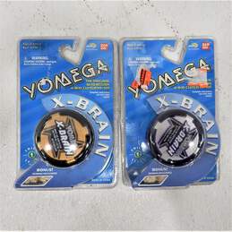 2 Vintage Bandai Yomega X-Brain Auto Return Yo-Yo's Level 1