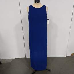 CHAPS Cesoir Blue Maxi Dress Size 6 NWT