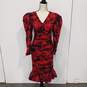 Women's Red Floral Dress Size 8 image number 1