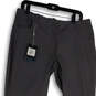 NWT Womens Black Flat Front Pockets Straight Leg Golf Chino Pants Size 12 image number 3