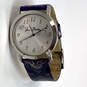 Designer Vera Bradley Blue Silver-Tone Adjsutable Strap Analog Wristwatch image number 1