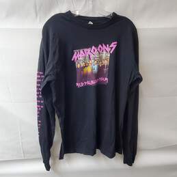 Maroon 5 Red Pill Blues Tour Long Sleeve Concert Shirt Size L